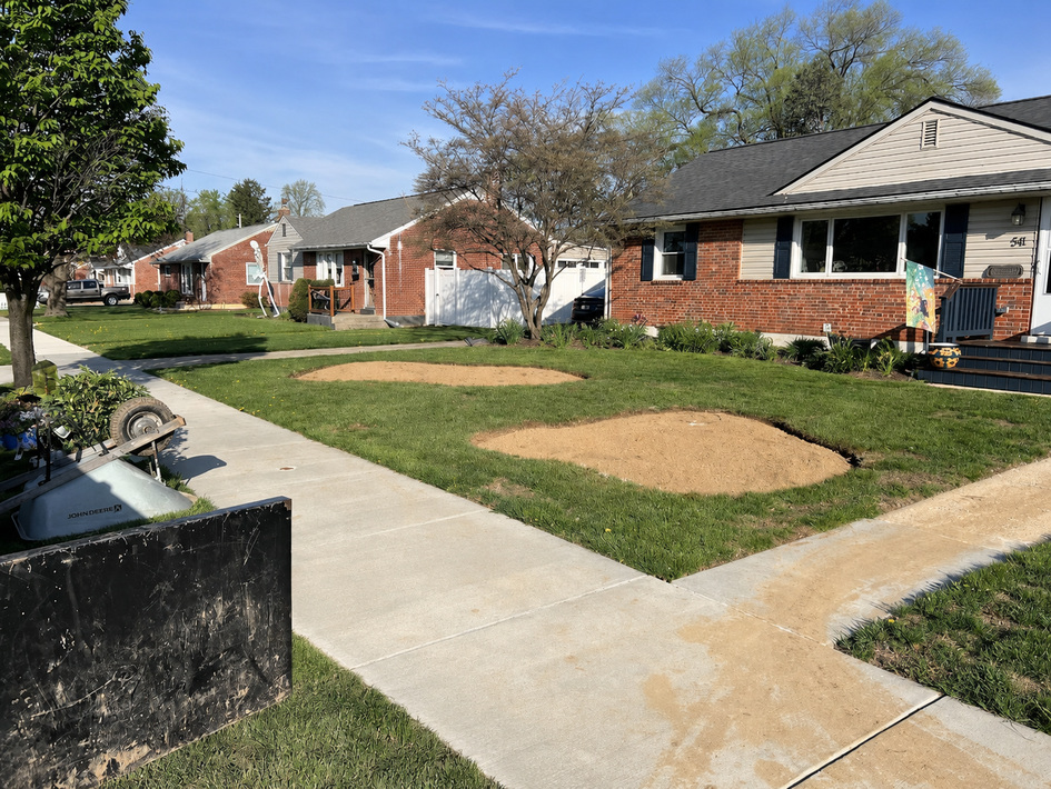 Completed landscape installation by New Creation Landscape